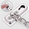 Corrosion Resistant Stainless Steel Door Security Chain Anti Theft Easy Install Latch for Home Coastal Hotel