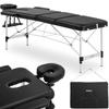 Bordeux Black Portable Folding Massage Bed Table Up To 180 Kg Black