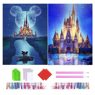 Wikrtoria Diamond Art 5D Diamond Art Diamond Bead Painting DIY Handmade Craft Mosaic Cute 3D Wall Hanging 30x40cm 2-Piece Kit, Set, Full-Paint Kit,