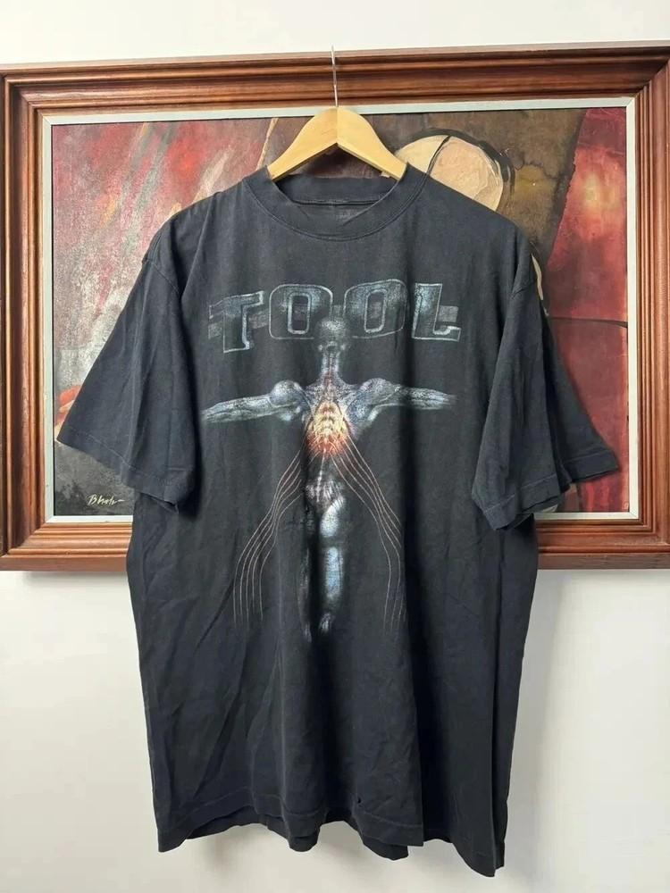 Vintage 90s Tool Metal Band Tee Black Reprint Unisex Shirt Men Women Reprint Unisex T-Shirt XXL