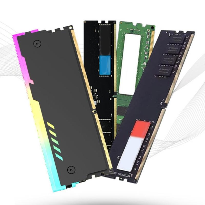 PC Memory Heatsink Cooling 5V 3PIN ARGB for Desktop Computer Memory DDR3 DDR4 DDR5 Temperature Dissipation Aluminum
