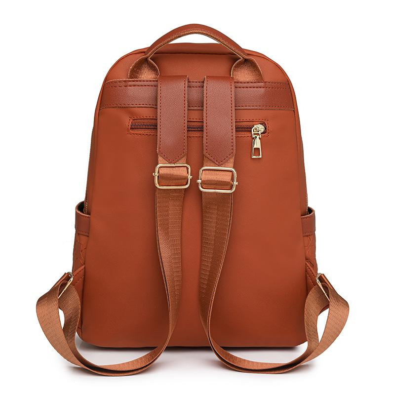 Casual Retro Women's Backpack Multi-functional Women's Soft Leather Texture PU Backpack Simple Versatile Backpack