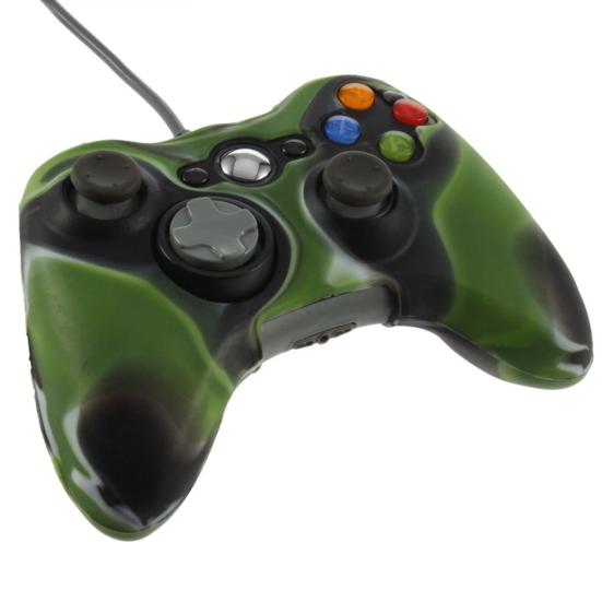 Army Camouflage Silicone Skin for Xbox Cover Case 360 Wireless Game Controller