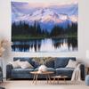 Wall Hanging Decorative Mural Natural Landscape of Lake and Snow Mountain Tapestry