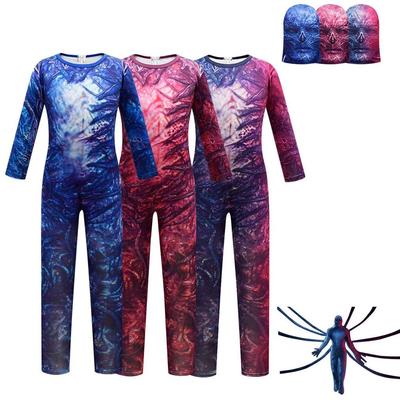 Niños Niñas Stranger Things Monstruo Estampado Mono Máscara Sets Disfraces de Cosplay de Halloween