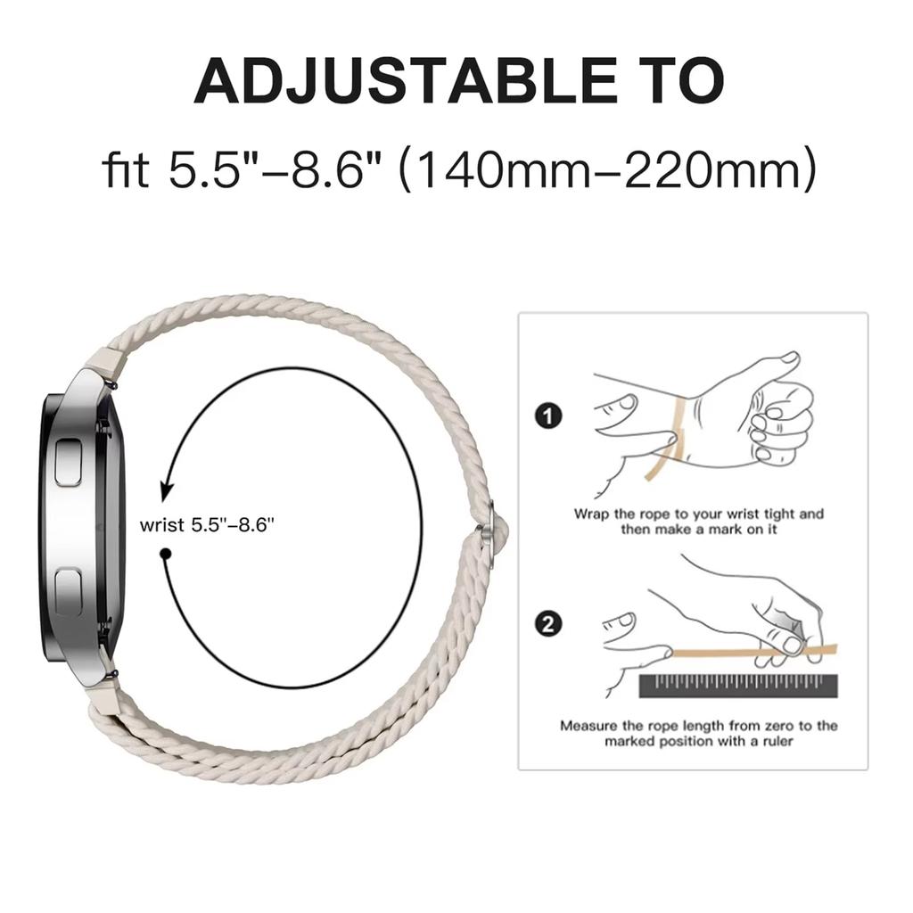 20mm 22mm Nylon Braided Strap For Redmi Watch 5 Active Sports Comfortable Bracelet Wristband For Redmi Watch 5 Lite Accessories