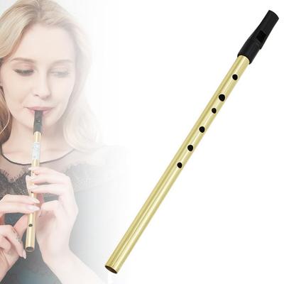 Irish Whistle Flute C Key 6 Hole Clarinet Flute Tin Penny Whistle Nickel Plated Brass Musical Instrument