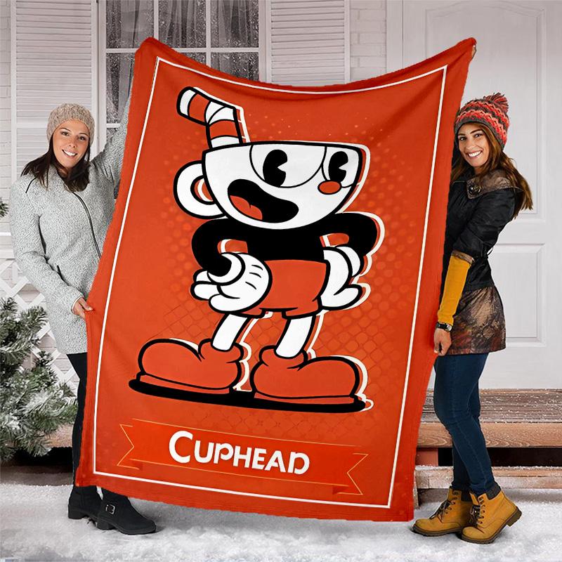 Cuphead Printed Throw Blanket—lightweight,soft,warm;versatile Blanket for All Seasons—perfect As &air-conditioning Throw,nap Blanket