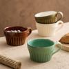 Japanese Creative Coffee Cup Coarse Pottery Powder Lead Mug Breakfast Oat Cup Milk Cup Soup Cup Coffee Cup Red Tea Cup