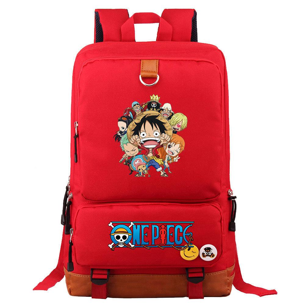 Anime/cartoon One Piece Luffy printed backpack