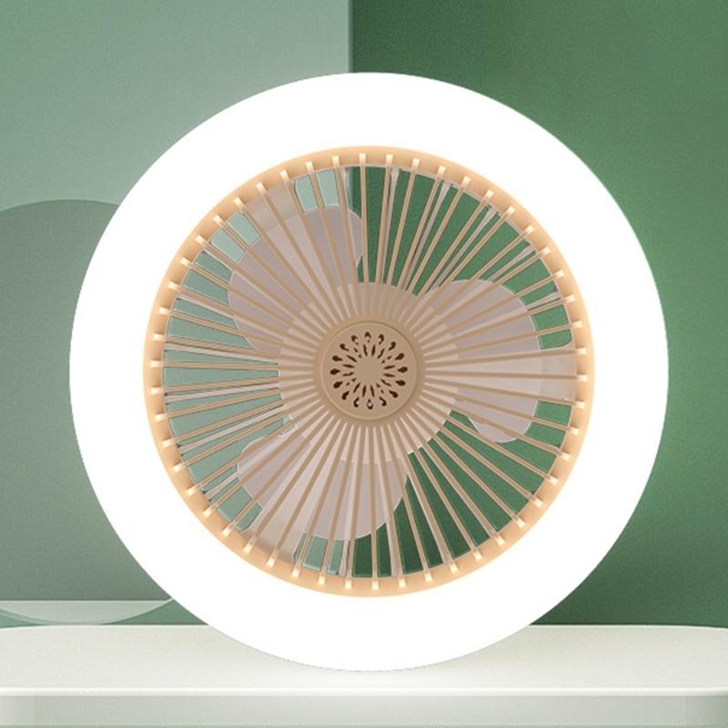 LED Deckenleuchte mit Ventilator-Timer Deckenventilatorleuchten 3 Windgeschwindigkeiten Stufenloses Dimmen Licht Moderne Ventilatorbeleuchtung