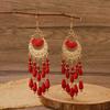 Boho Ethnic Dangle Earring Metal Ear Studs Vintage Drop Pendant Earrings  Jewelry
