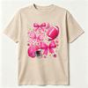 Breast Cancer Football Pink Out Tshirt Tackle Breast Cancer Tee Preppy Game Day Bow Tops Pink Ribbon Shirt Breast Cancer Shirt