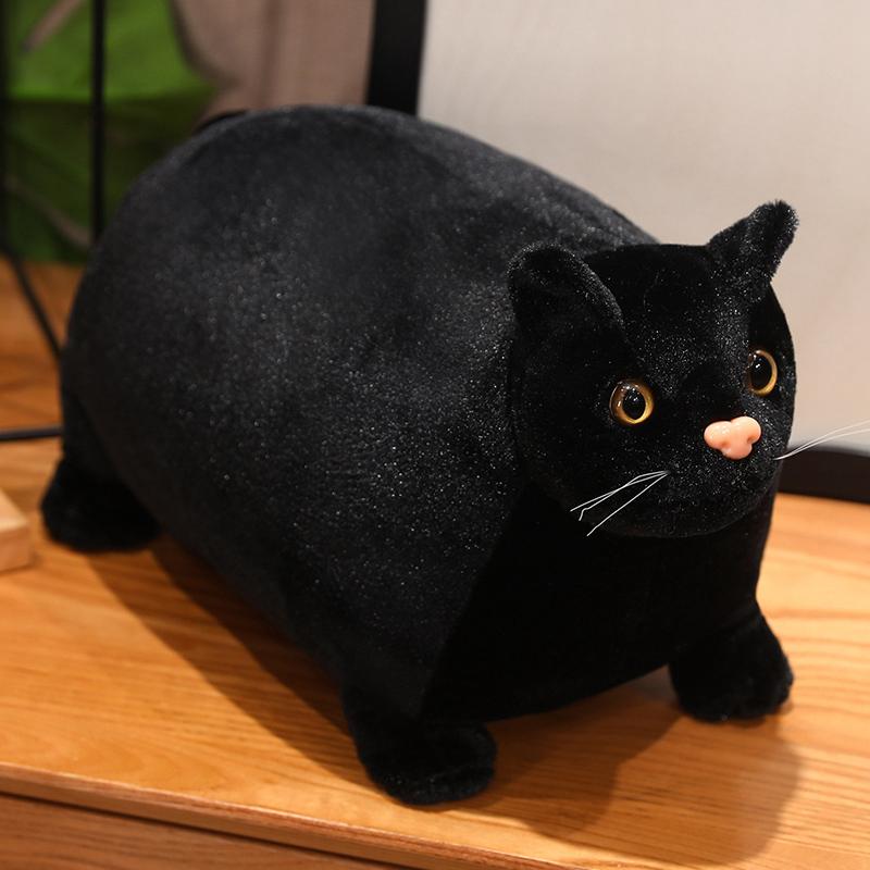 Vendita Regali Peluche Gatto Grasso Pancione 30cm Giocattolo Bambola Animale Testa Piccola Corpo Grande Cuscino Coccoloso Decorazione Casa