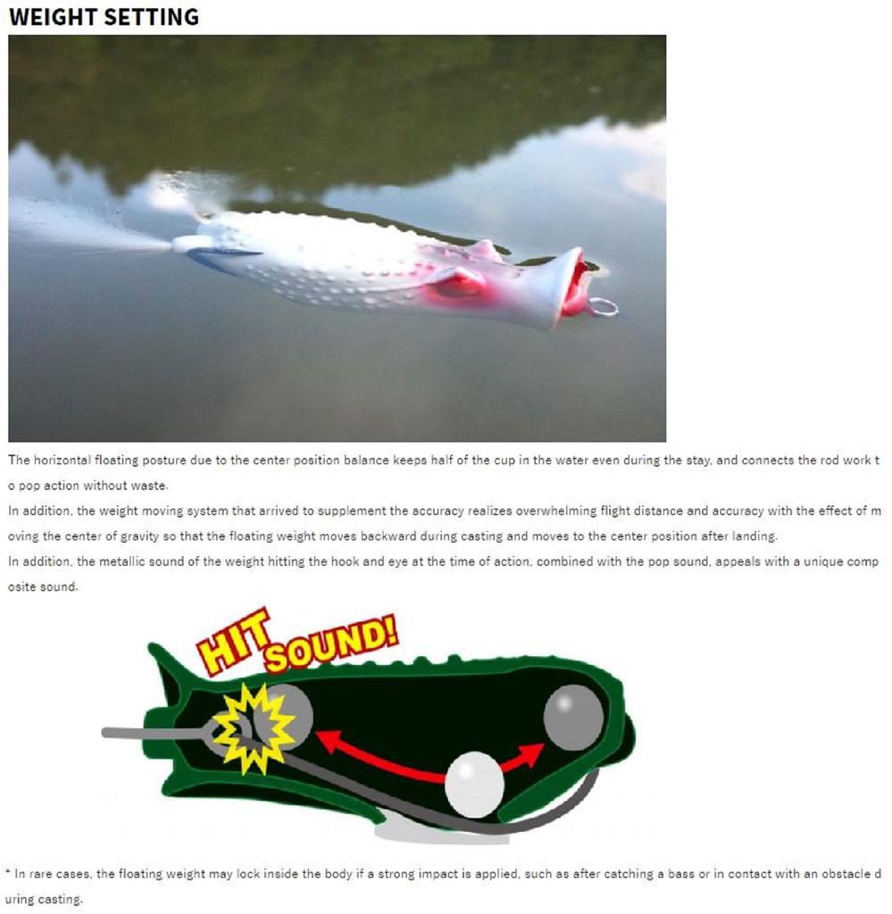 Deps Buster K 61mm 14 grams Floating Lure 05 (7058)