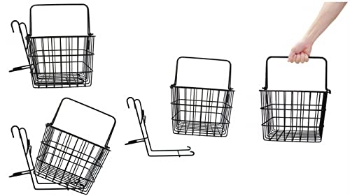 [Amazon.co.jp Exclusive] Captain Stag (CAPTAIN STAG) One-Touch Front Basket for Folding Bicycles, Black, Y-7354