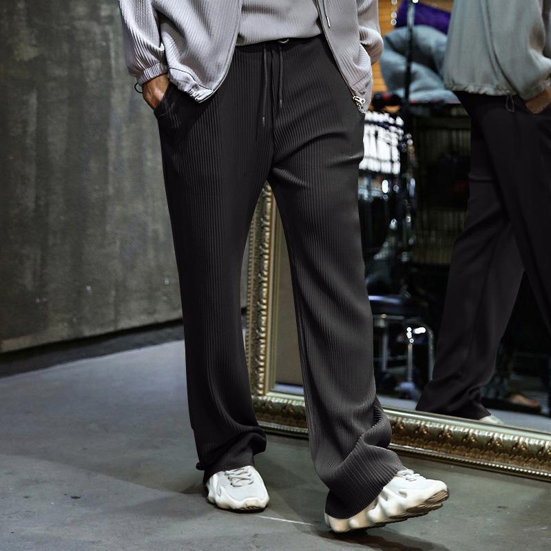 GMXIA Men's Fashion Casual Solid Color Print Pants & Capris
