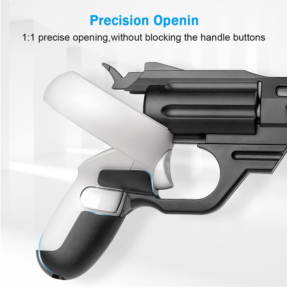 Quick Installation Pistol Grips Combo VR Experience Gun Stock For Oculus Quest 2 Shooting Game Controller Gun Holder