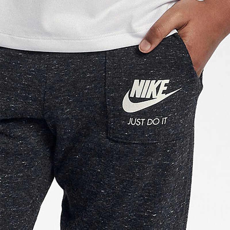 Nike Kids Sports Casual Knitted Long Pants Kids bottoms Black 890278-010