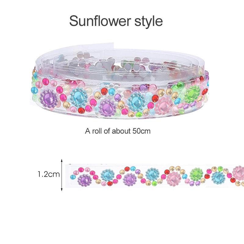 Dekoratives Klebeband Büro Kulturwaren Cartoon-Muster Diamanten-Sticker Scrapbook Tagebuch Handgemachte DIY-Materialien Kunsthandwerk TMZ