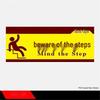 Caution Step Warning Decal