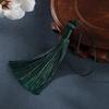 10 Dark Green Tassels for DIY Crafts, Sewing, Jewelry Making and Home Decoration