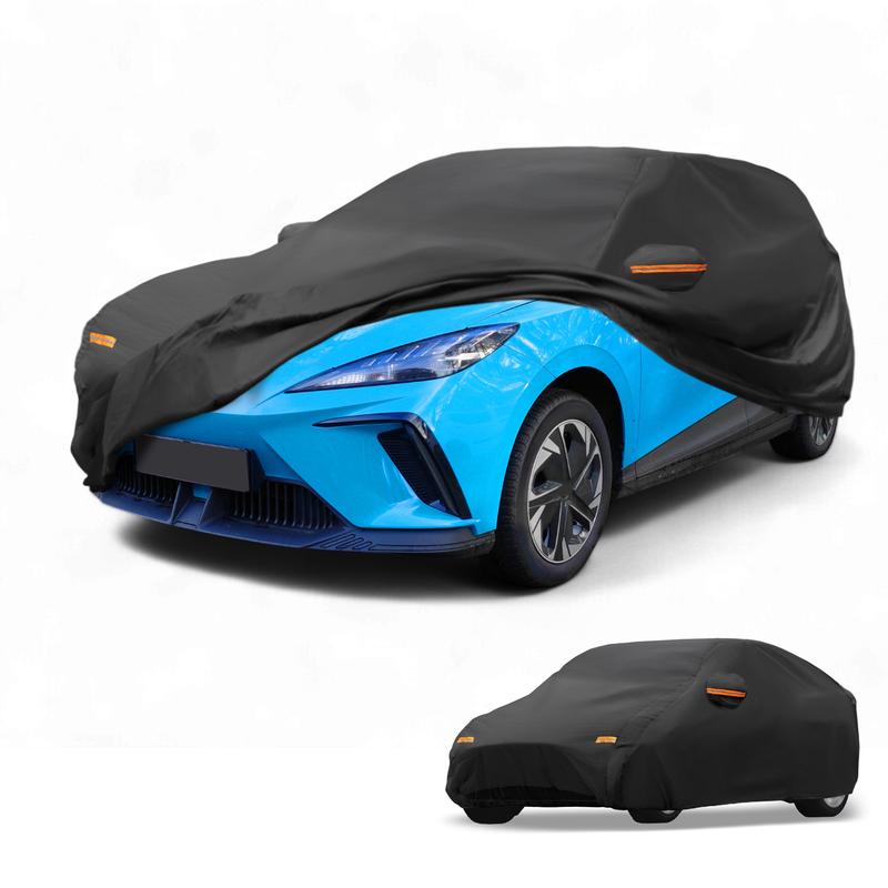 Motoforti Car Cover Waterproof All Weather for MG4  Black 210D-PU with Zippers