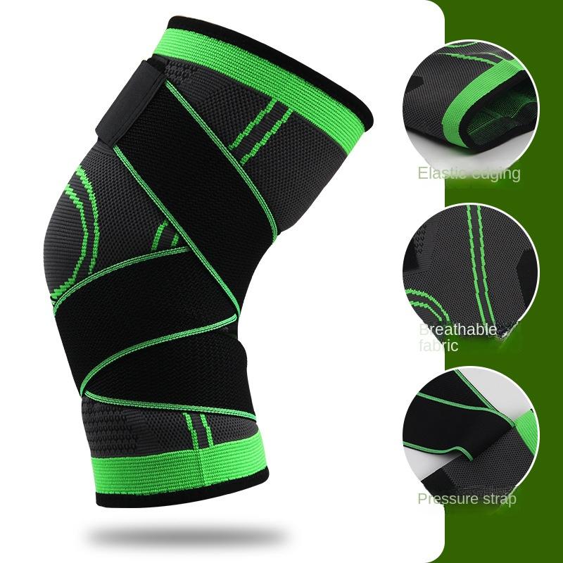 2PCS Knee Pads Sports Pressurized Elastic Kneepad Support Fitness Basketball Volleyball Brace Medical Arthritis Joints Protector