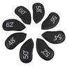 3/8pcs Plain Texture Club Headcover PU Leather Wedge Headcover Daily Golf Golf Iron Cover  Golf Bag