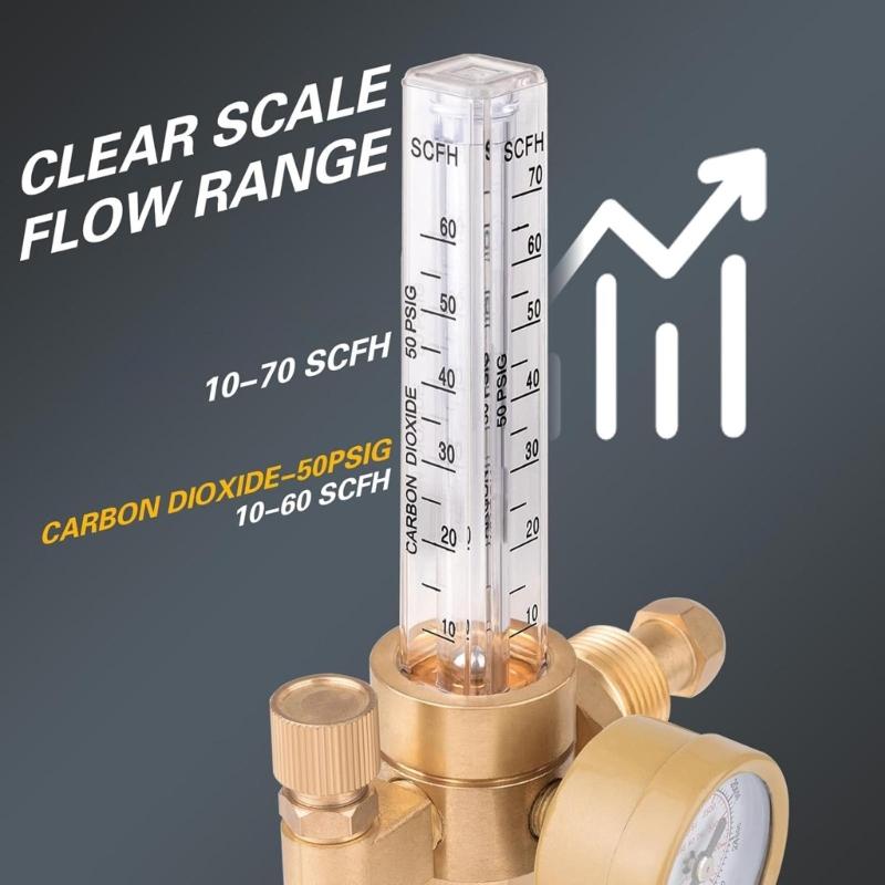 Pressure Regulators Suitable for Argon Heliums Industrial Grades Welding Equipment Accessory