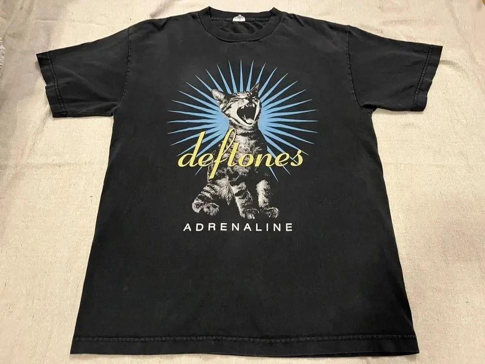 Unisex Adrenaline Cat 1996 Graphic T-Shirt Black S–4XL  Unisex T-Shirt XXXXL