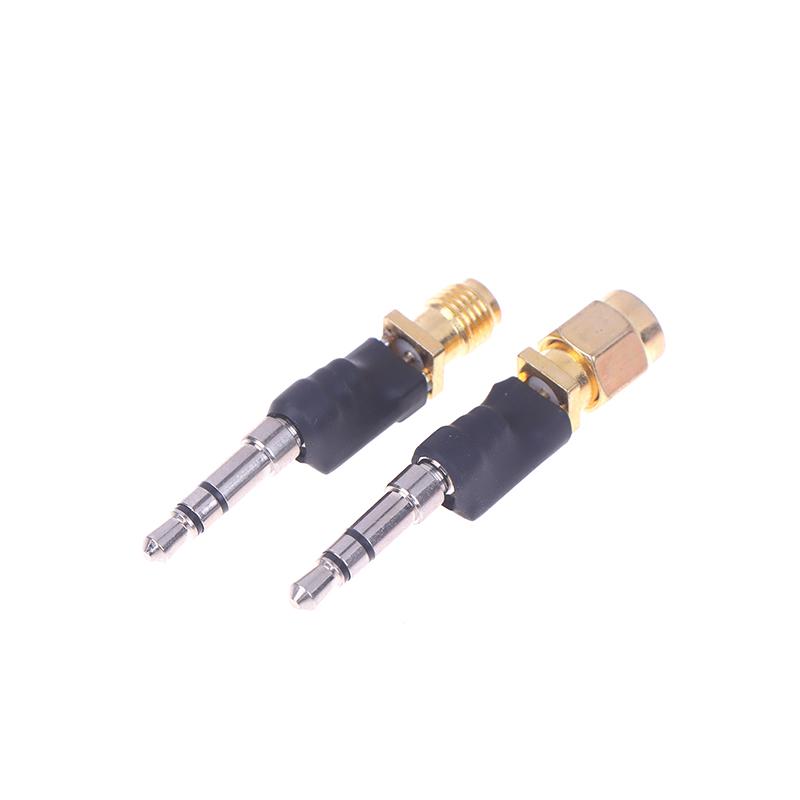 Nouvelle Vente 1 Pièce Convient Pour Radio SMA vers Adaptateur Mâle 3,5 mm Adaptateur Vis Extérieure SMA Trou Intérieur vers Tête d'Écouteur 3,5 mm