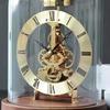 New Black Walnut Solid Wood Luminous Base Clock: Lingjing Time Mechanical Movement Hotel Villa Model Room