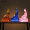 1 PCS 19cm High Resin Buddha Statue Home Living Room Pharmacist Buddha Temple Offering Feng Shui Ornaments