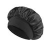 New Soft Silk Satin Lined Bonnet Large Satin Hair Bonnet Household Sleep Shower Cap Hair Wrap Cover for Long Hair Salon Tool
