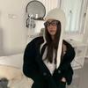 Ear Flaps Knitted Hat Keep Warm Ear Protection Hat New Winter Beanie Cap  for Women