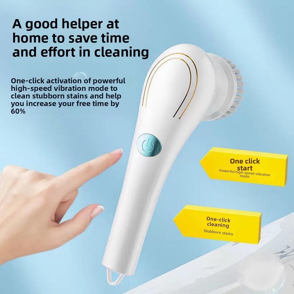 Kitchen Cleaning Brush Set With Multifunctional Electric Heads For Home Use