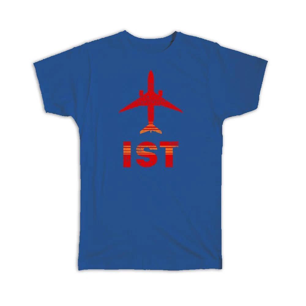 Gift T-Shirt : Turkey Istanbul Ataturk Airport IST Travel Airline Pilot AIRPORT 2XL