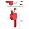 3 in 1 60W Car Lighter Adapters Charger Telescopic Cord 60W 3 in 1 Car Charger Adapter Dual Port for IPhone/Android/Type-C Phone