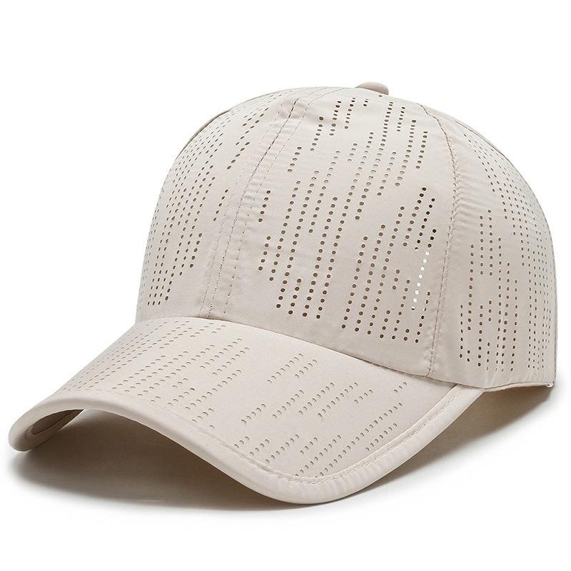 Summer Laser Punching Sun Hat Quick Drying Hat Men and Women Travel Breathable Sun Hat Outdoor Sports Baseball Hat