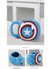 Avengers Superhero Ceramic Mug: Featuring Superman, Thor, Iron Man, Spider-Man, and Batman