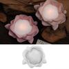 Flower Resin Tray Mould Food Grade Silicone Floral Dish Silicone Molds For Candle Holder Soap Jewelry Storage Tray