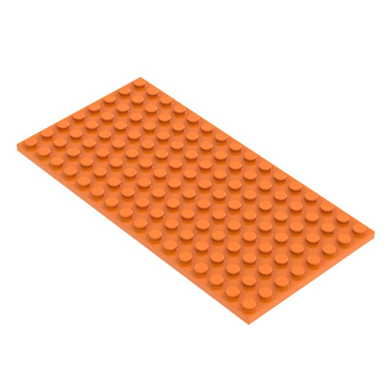 

Non-Toxic 6Pcs Moc Small Particle Building Blocks 8X16 Pieces Base Plate Diy Parts Accessories Compatible 92438 6PCS