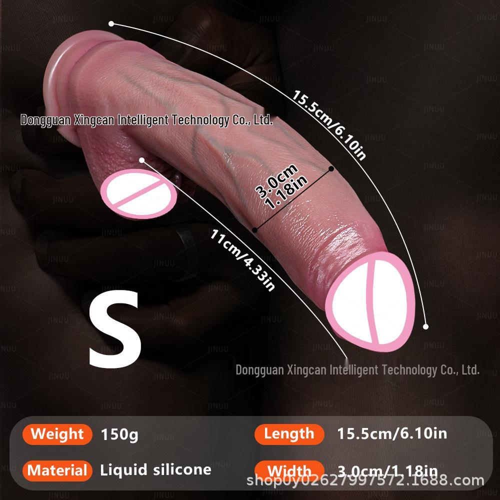 Realistischer tragbarer Dildo für den Doppelgebrauch: Weiches Gewebe, groß, Simulation für Anal & Masturbation