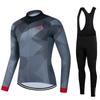 Mens Cycling Jersey Bib Shorts Set Breathable Quick-Dry Bike Apparel Road Mountain Riding