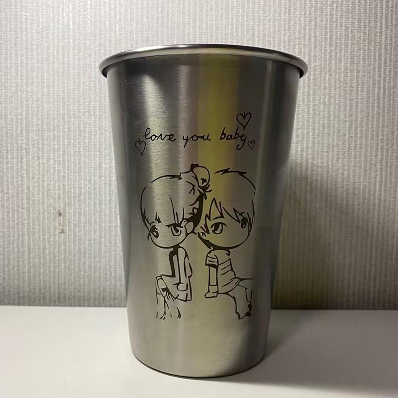 Stainless Steel Beer Wine Cup Portable Silver Beer Tumbler Cocktail Juice Milk Cup Metal Drinking Mug For Bar Outdoor Drinkware