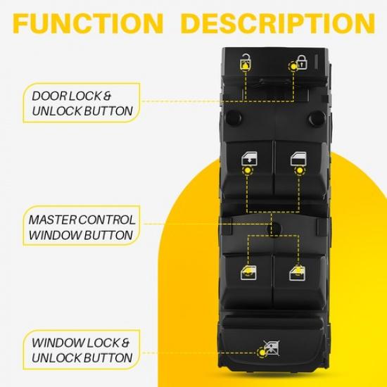 Master Power Window Control Switch Driver Side For Kia Forte    EOOK
