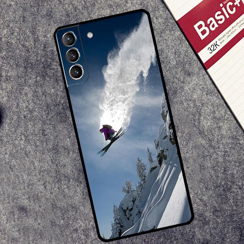Ski Neige Snowboard Case For Samsung Galaxy S25 S26 Ultra S20 S21 S22 S23 S10 Plus S25 FE S24 Ultra Cover Coque
