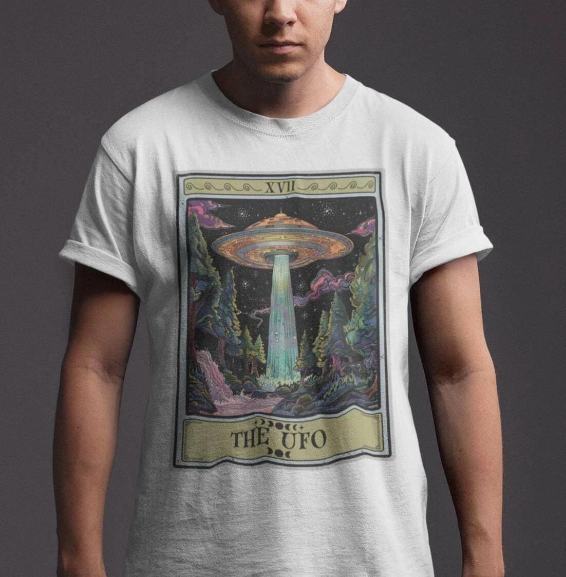 The UFO Tarot Card Shirt, Alien Conspiracy Theorist 3XL