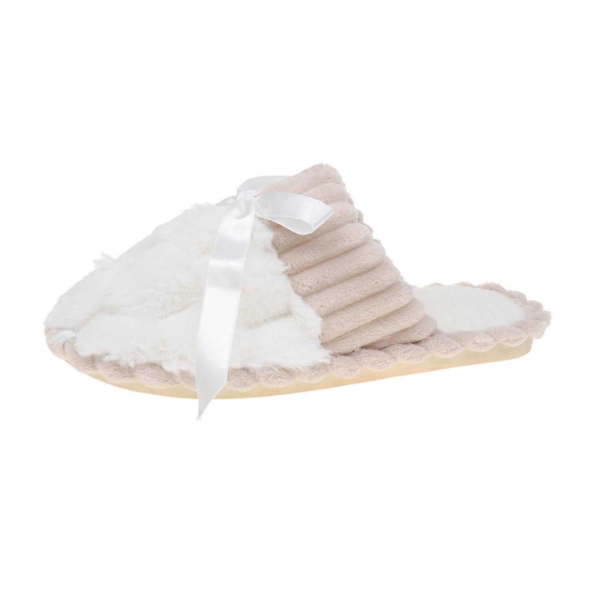 

Женские замшевые тапочки Весенние и осенние Зимние модные тапочки Легкие домашние повседневные туфли-лодочки для женщин Шлепанцы женские 42-43 белый